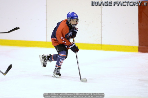 2014-11-08 Hockey Milano Rossoblu U14-Diavoli Sesto 0718 Gioele Finessi